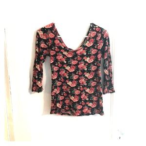 Charlotte Russe Rose Petal Top